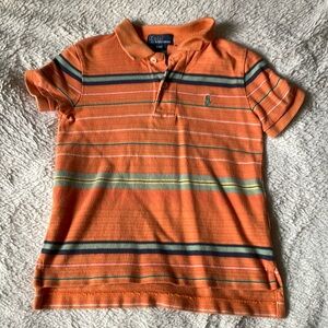 Polo by Ralph Lauren Orange Striped 4/4T Toddler Boys Polo